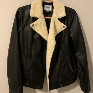 Black Faux Leather Jacket